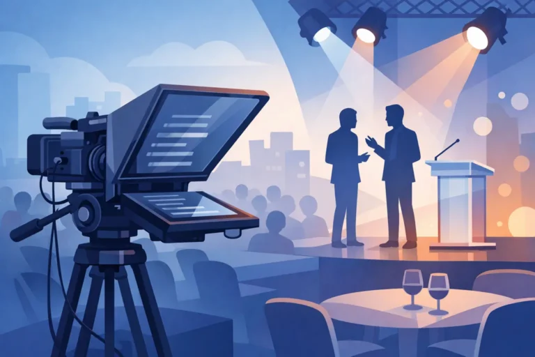 Teleprompter Rental for High-Stakes Events